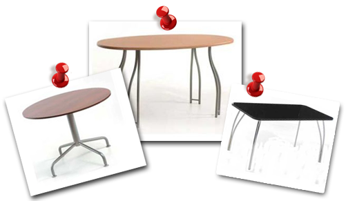 столы на металлокаркасе